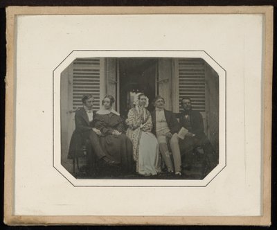Ritratto di gruppo di cinque persone da Jean Gabriel Eynard